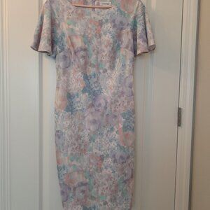 Pretty Pastel Spring Floral Dress - Elegant & Feminine!